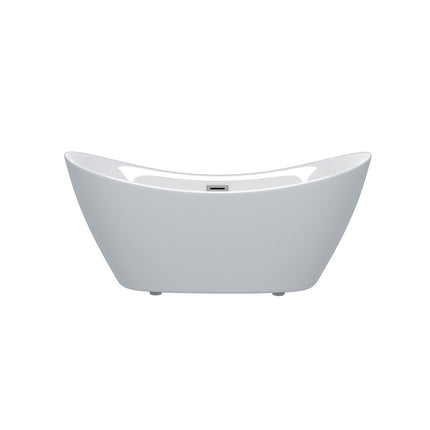 59" White Acrylic Oval Bath Tub HomeRoots