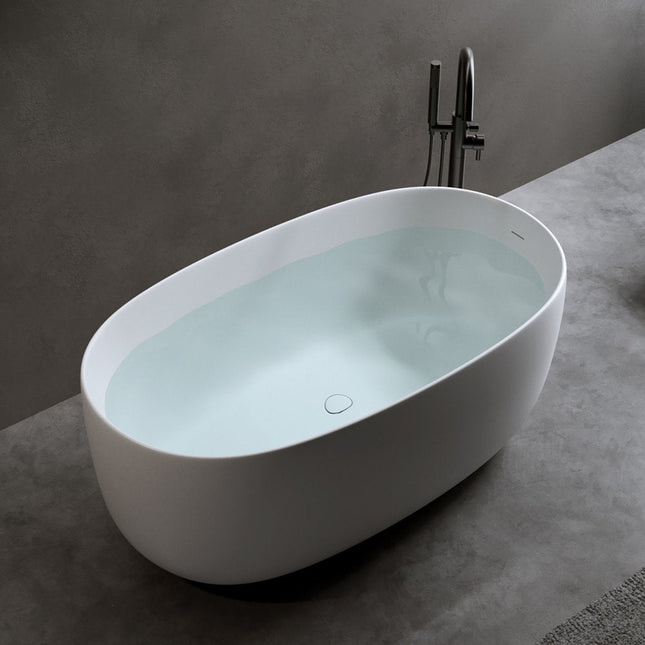 47" White Acrylic Oval Bath Tub HomeRoots