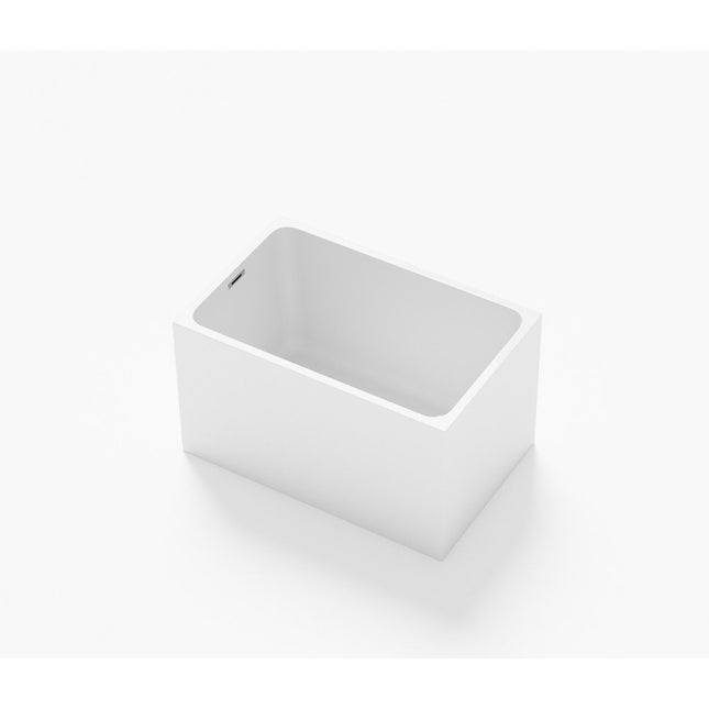 43" White Acrylic Bath Tub HomeRoots