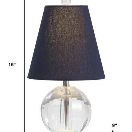 16" Clear Novelty Table Lamp With Globe Shade HomeRoots