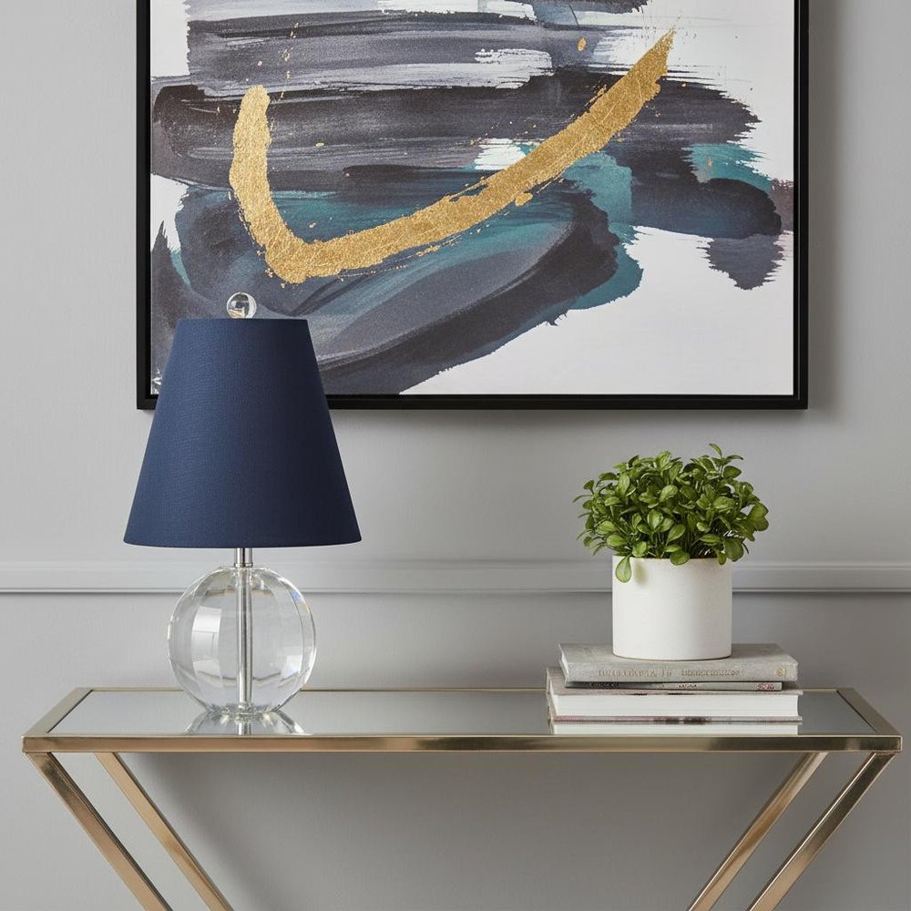 16" Clear Novelty Table Lamp LED With Globe Shade