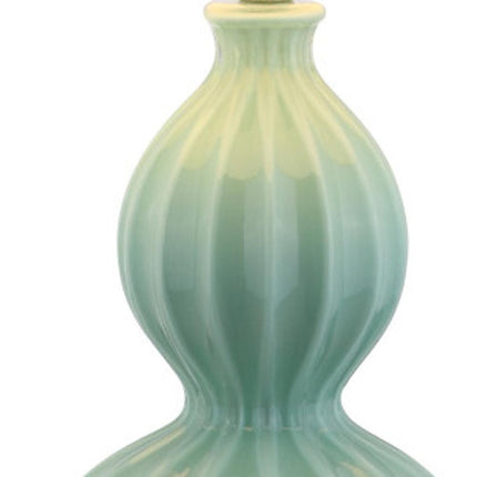 28" Clear Novelty Table Lamp LED With Drum Shade HomeRoots