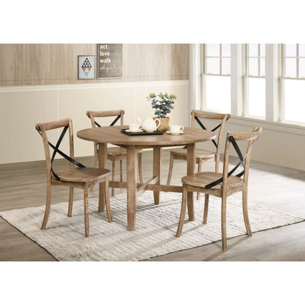ACME 71775 Kendric Dining Table, Rustic Oak