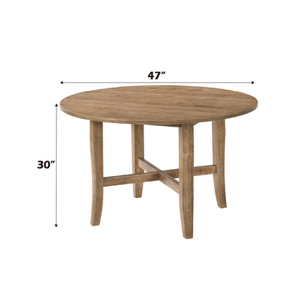 ACME 71775 Kendric Dining Table, Rustic Oak