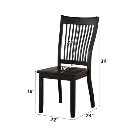 ACME 71852 Renske Side Chair (Set-2), Black