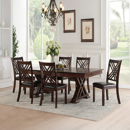 ACME 71855 Katrien Dining Table, Espresso (1Set/2Ctn)
