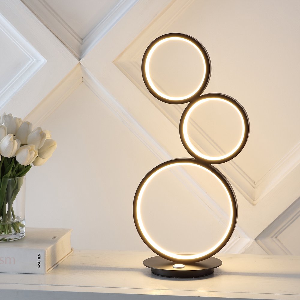 17" Black Novelty Table Lamp LED