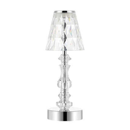 13" Silver Novelty USB Table Lamp LED With Empire Shade HomeRoots