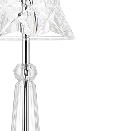 12" Silver Novelty USB Table Lamp With Empire Shade HomeRoots