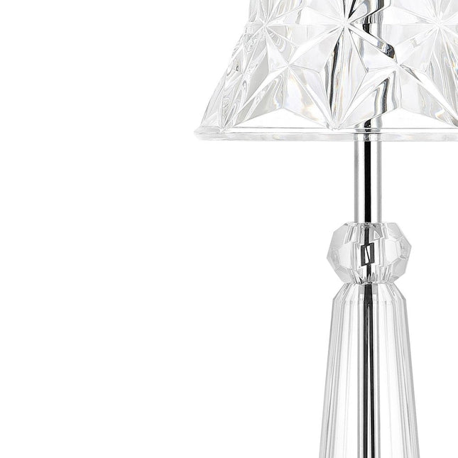 12" Silver Novelty USB Table Lamp With Empire Shade HomeRoots