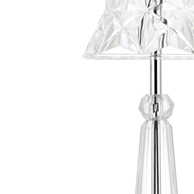 12" Silver Novelty USB Table Lamp With Empire Shade