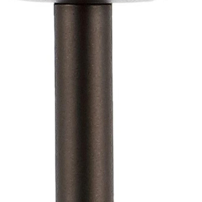 12" Antiqued Bronze Novelty USB Table Lamp With Globe Shade