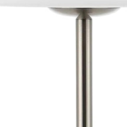 13" Nickel USB Table Lamp With Dome Shade HomeRoots
