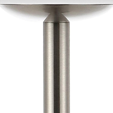 13" Nickel USB Table Lamp With Dome Shade HomeRoots
