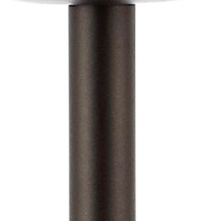 13" Antiqued Bronze USB Table Lamp With Dome Shade