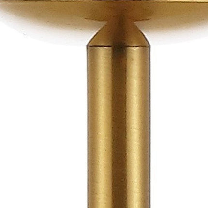 13" Gold USB Table Lamp With Dome Shade HomeRoots