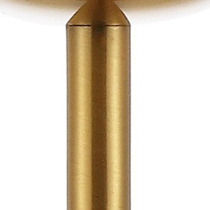 13" Gold USB Table Lamp With Dome Shade HomeRoots