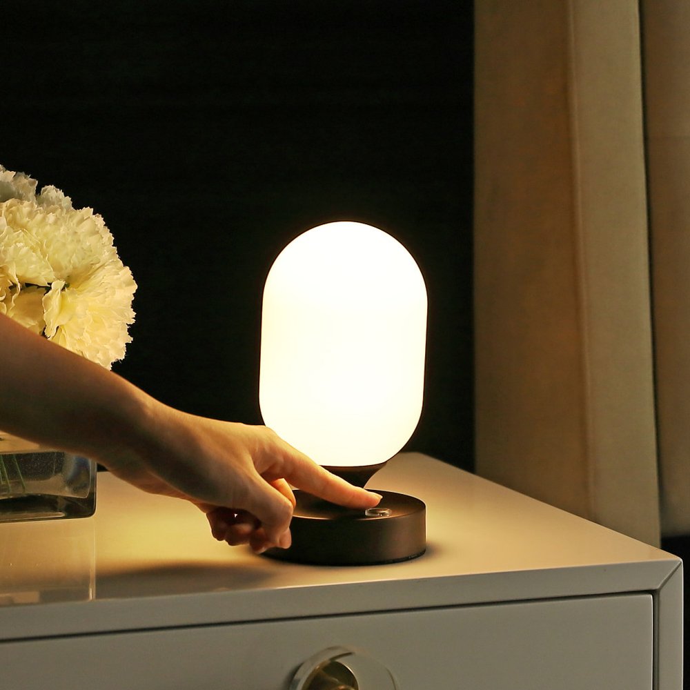 8" Antiqued Bronze Novelty USB Table Lamp LED