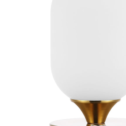 8" Gold Novelty USB Table Lamp HomeRoots