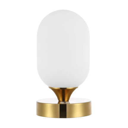 8" Gold Novelty USB Table Lamp HomeRoots