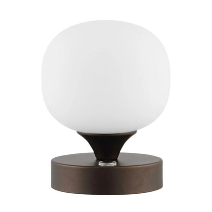 6" Antiqued Bronze Novelty USB Table Lamp With Globe Shade HomeRoots