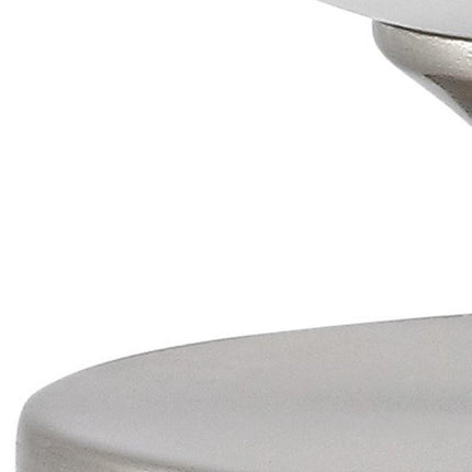 6" Nickel Novelty USB Table Lamp With Globe Shade HomeRoots