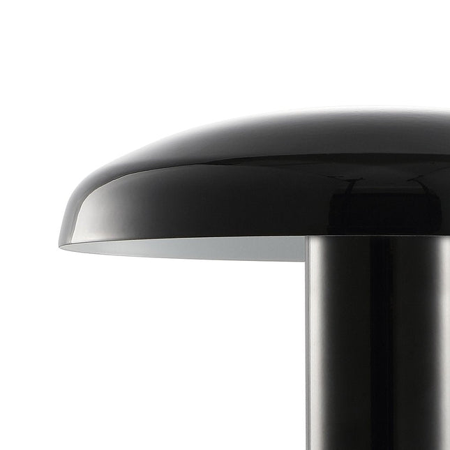 11" Black Novelty USB Table Lamp With Globe Shade HomeRoots