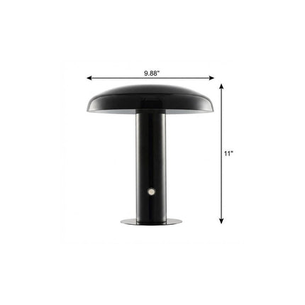 11" Black Novelty USB Table Lamp With Globe Shade HomeRoots