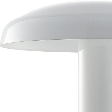 11" White Novelty USB Table Lamp With Globe Shade HomeRoots