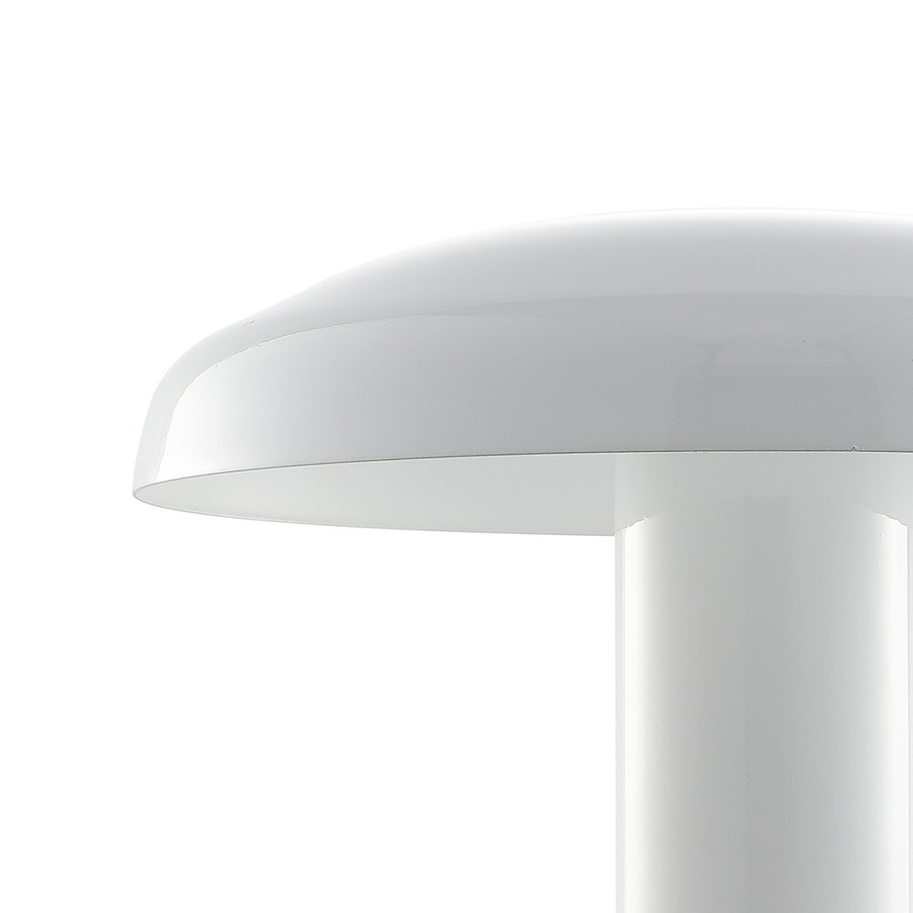 11" White Novelty USB Table Lamp LED With Globe Shade