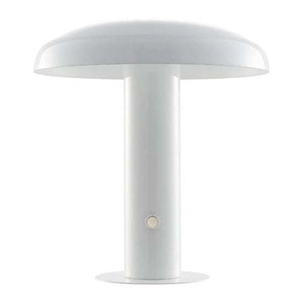 11" White Novelty USB Table Lamp With Globe Shade HomeRoots