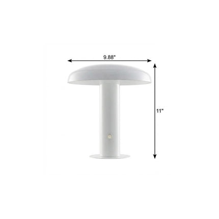 11" White Novelty USB Table Lamp LED With Globe Shade HomeRoots