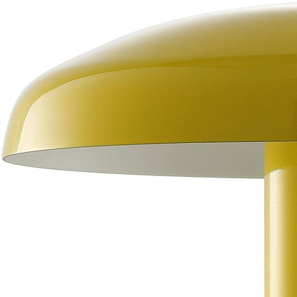 11" Yellow Novelty USB Table Lamp With Globe Shade HomeRoots