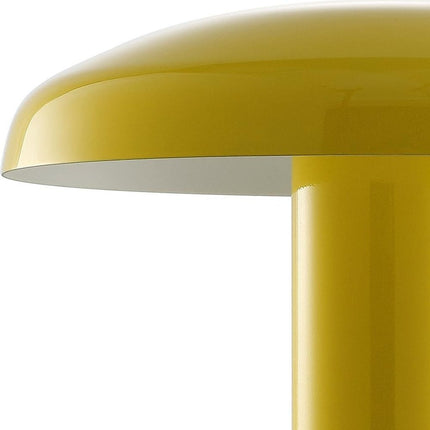 11" Yellow Novelty USB Table Lamp With Globe Shade HomeRoots