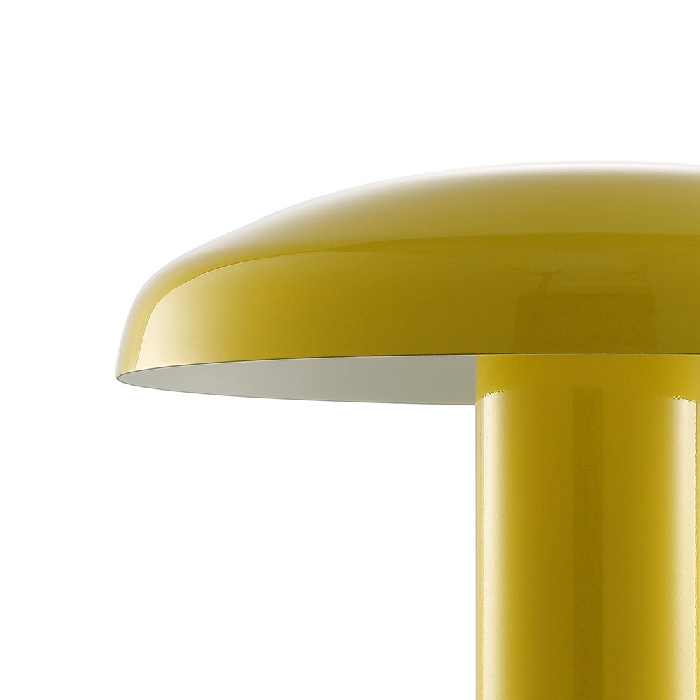 11" Yellow Novelty USB Table Lamp LED With Globe Shade