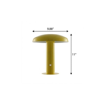 11" Yellow Novelty USB Table Lamp With Globe Shade HomeRoots