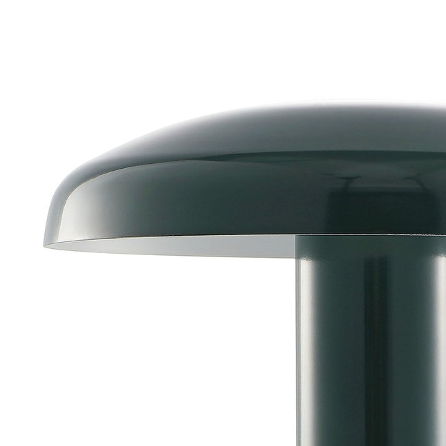 11" Forest Green Novelty USB Table Lamp With Globe Shade HomeRoots