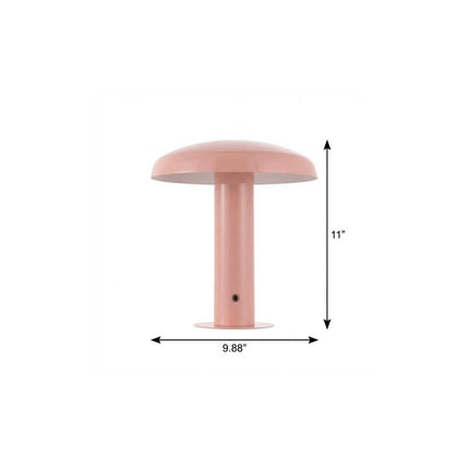 11" Pink Round USB Table Lamp With Globe Shade HomeRoots