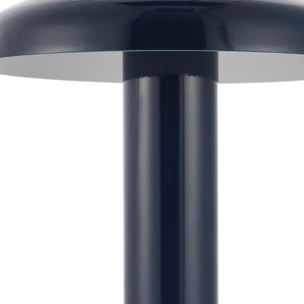11" Blue Round USB Desk Lamp With Globe Shade HomeRoots