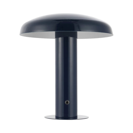 11" Blue Round USB Desk Lamp With Globe Shade HomeRoots