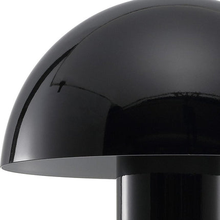 11" Black Novelty USB Table Lamp With Globe Shade HomeRoots