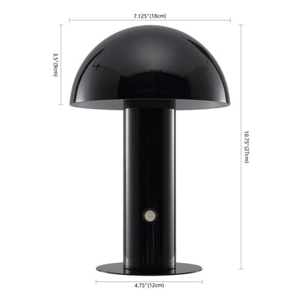 11" Black Novelty USB Table Lamp With Globe Shade HomeRoots