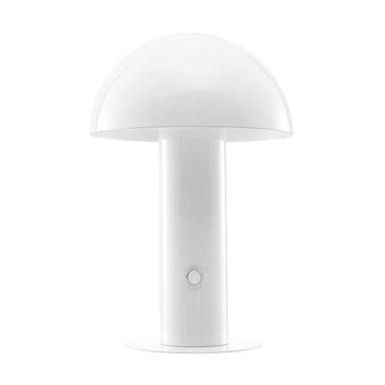 11" White Novelty USB Table Lamp With Globe Shade HomeRoots