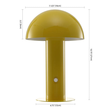11" Yellow Novelty USB Table Lamp With Globe Shade HomeRoots