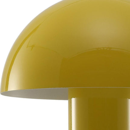 11" Yellow Novelty USB Table Lamp With Globe Shade HomeRoots