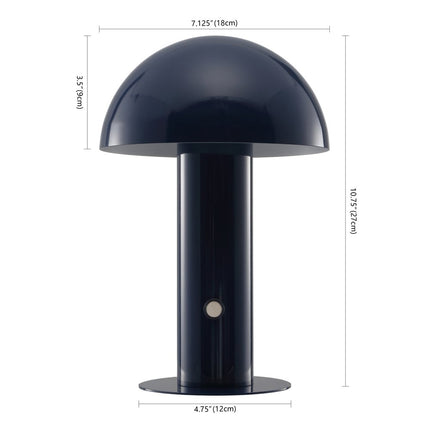 11" Blue Novelty USB Table Lamp With Globe Shade HomeRoots