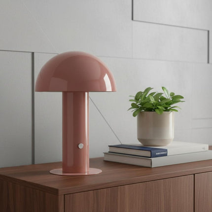 11" Pink Novelty USB Table Lamp With Globe Shade HomeRoots