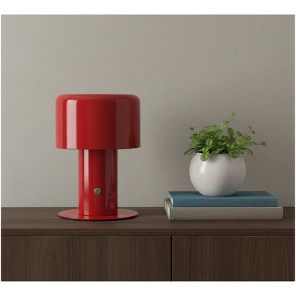11" Red Novelty USB Table Lamp With Globe Shade HomeRoots