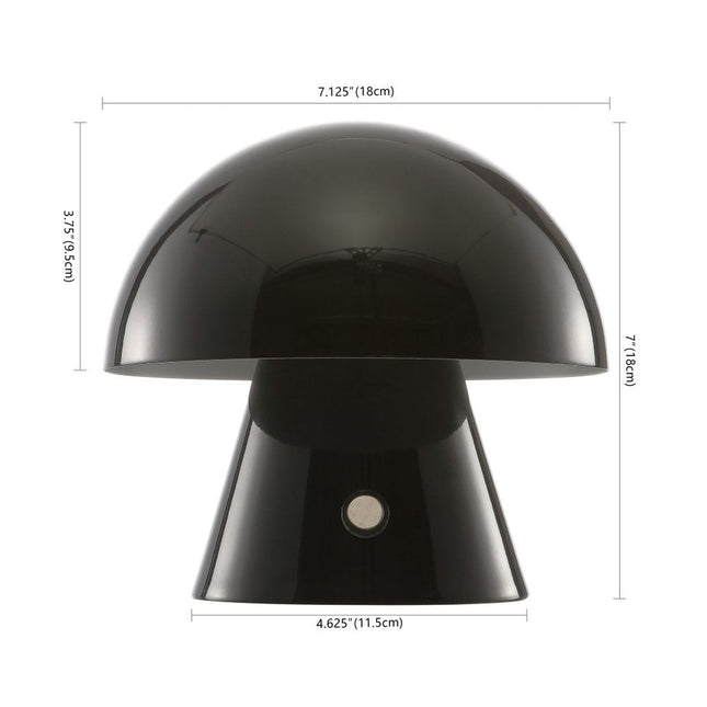 7" Clear Novelty USB Table Lamp With Globe Shade HomeRoots