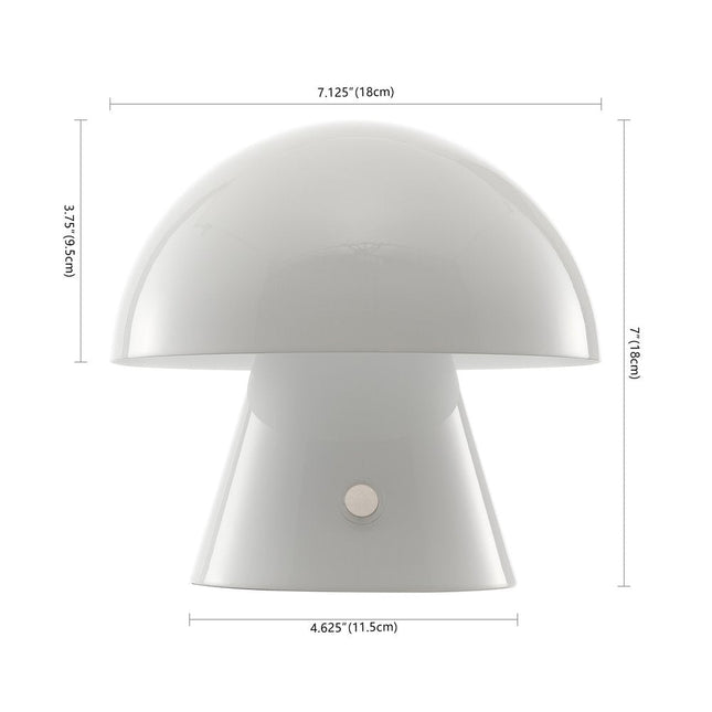 7" Clear Novelty USB Table Lamp With Globe Shade HomeRoots